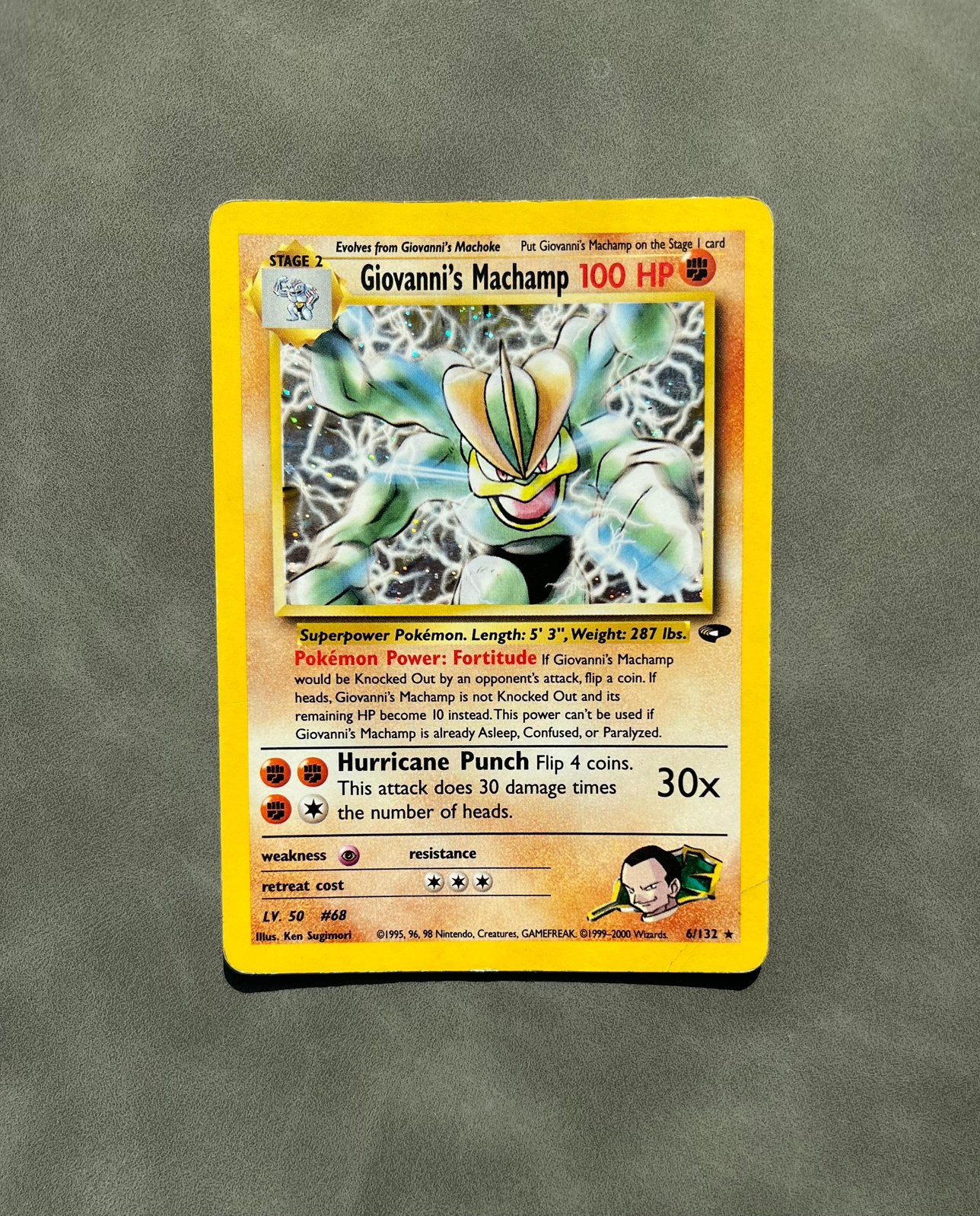 Pokemonkaart Giovanni's Machamp (GC 6), Ophalen of Verzenden