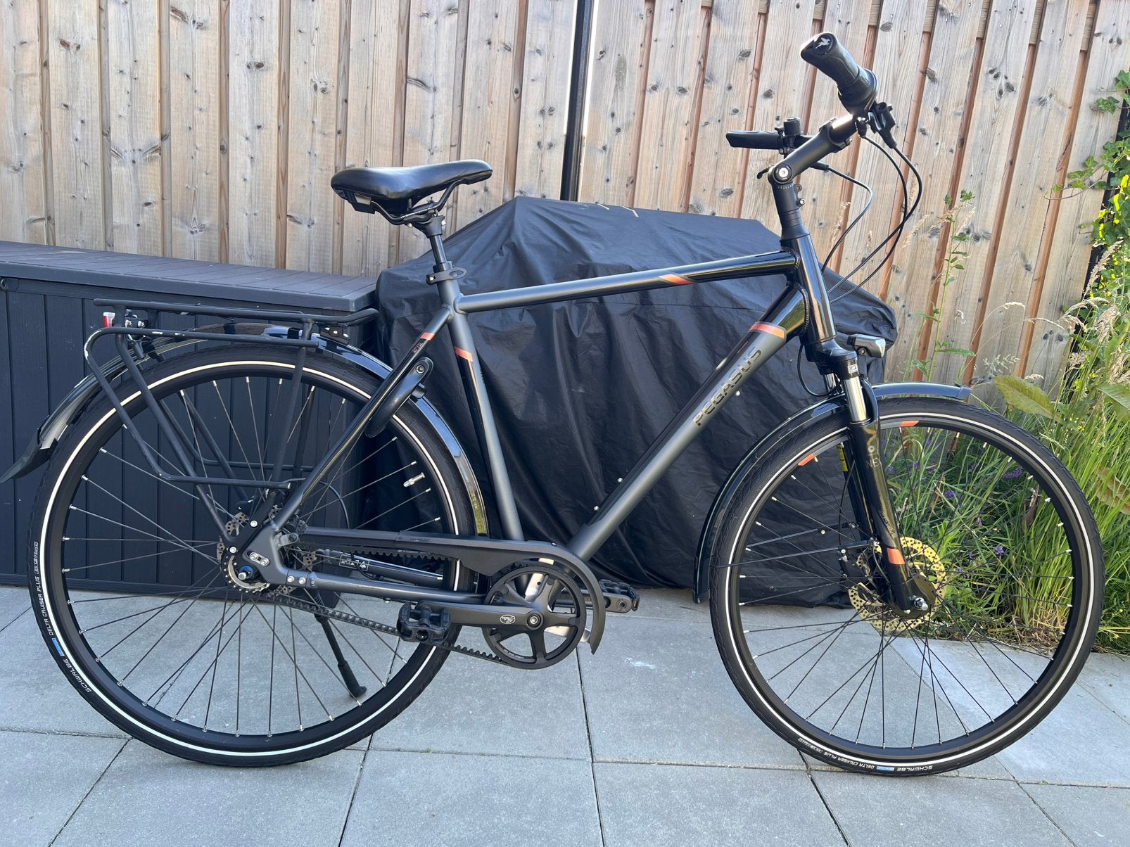 Pegasus Premio SL Belt Drive Topstaat!, Vering, Zo goed als nieuw, 57 tot 61 cm, Schijfrem