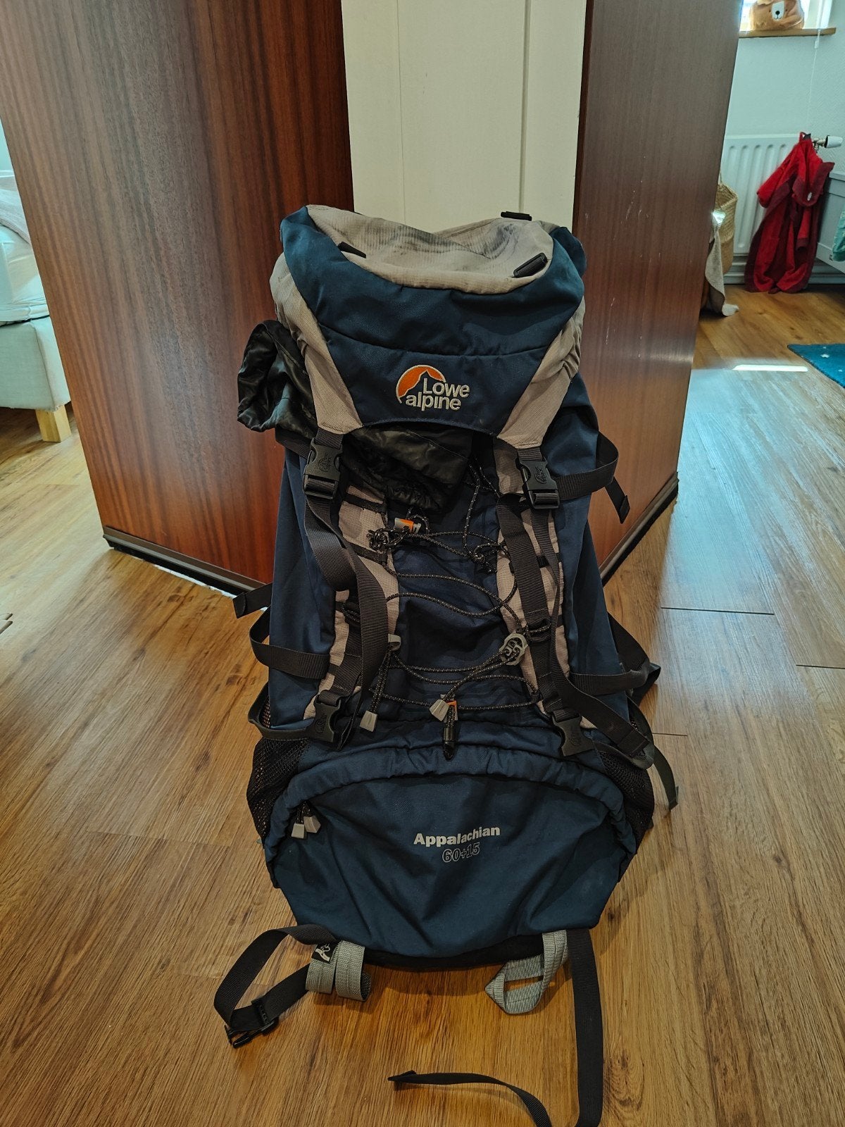 Lowe Alpine Appalachian 60+15 Backpack - Ideaal voor Reizen, 30 cm of meer, Gebruikt, Blauw, 35 tot 55 cm