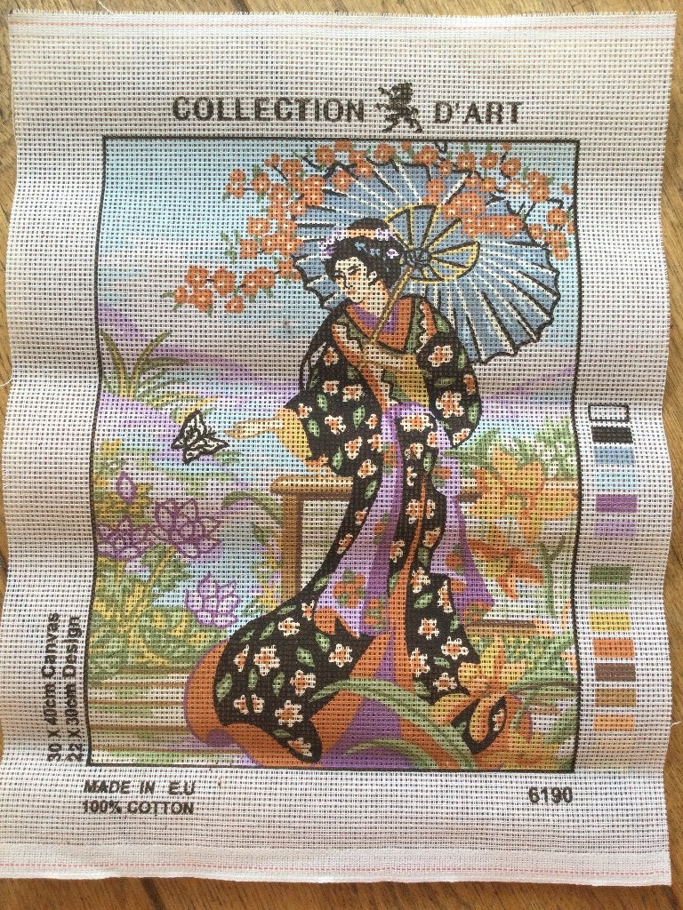Nieuw stramien Japanse vrouw, Ophalen of Verzenden, Nieuw, Handborduren, Overige typen
