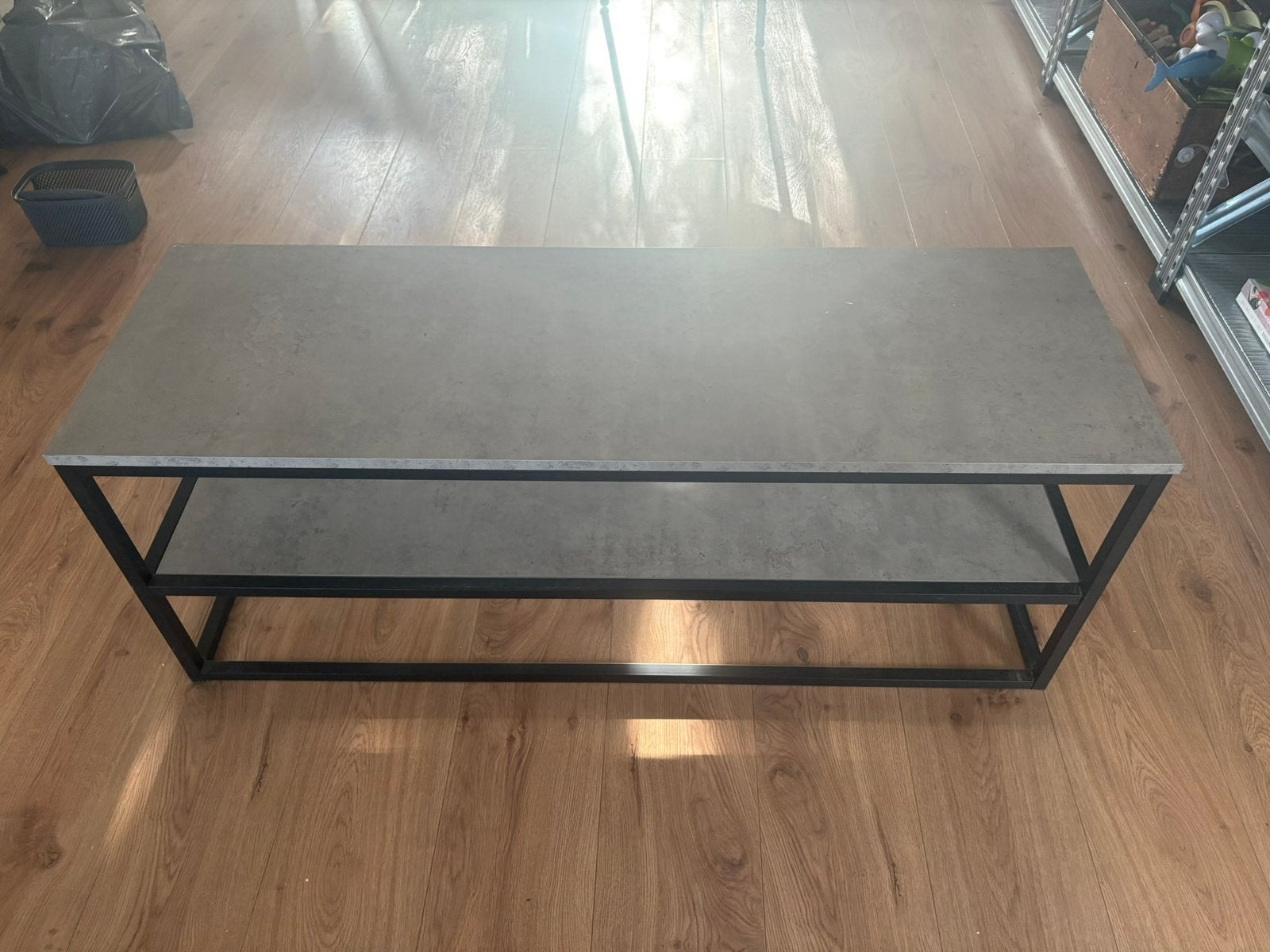 Salon tafel/ tv meubel, Ophalen of Verzenden, Zo goed als nieuw, Rechthoekig, 100 tot 150 cm