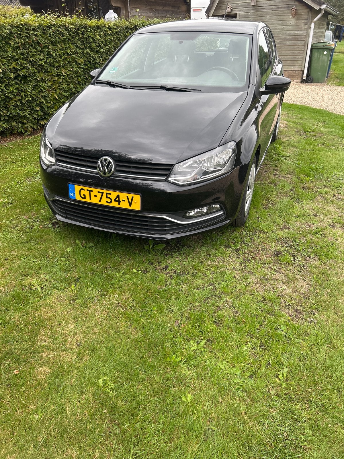 Volkswagen Polo 1.2 TSI 66KW 2015 Zwart, 40 €/maand, 4 cilinders, Zwart, Origineel Nederlands
