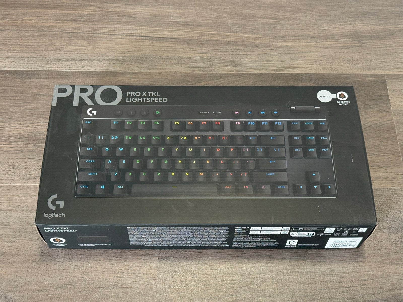 Logitech PRO X TKL LIGHTSPEED Gaming Toetsenbord, Computers en Software, Toetsenborden, Zo goed als nieuw, Qwerty, Draadloos, Draadloze ontvanger