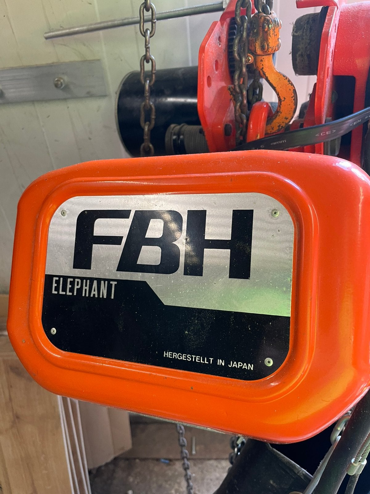 Fbh elephant elektrische 1 tons met loopkat, Ophalen, Zo goed als nieuw