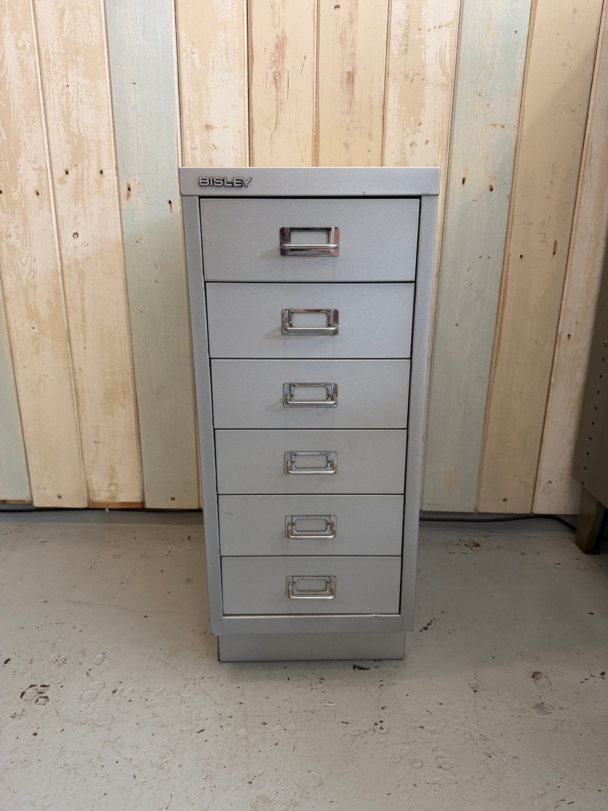 Vintage Bisley ladekastje - ijzeren ladekast., Ophalen, Minder dan 50 cm, ., Zo goed als nieuw