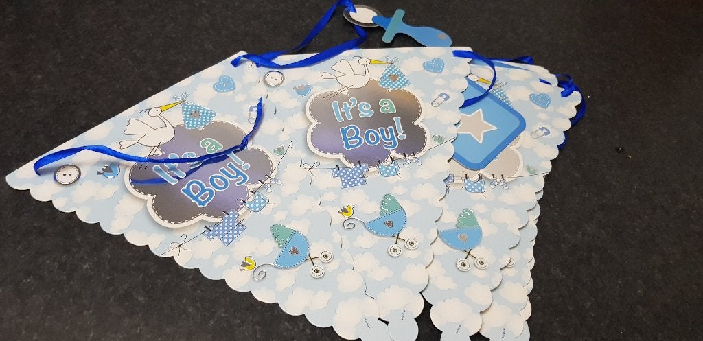 Flags line - It's a Boy - 6 meter, Blue, Ophalen of Verzenden, Zo goed als nieuw