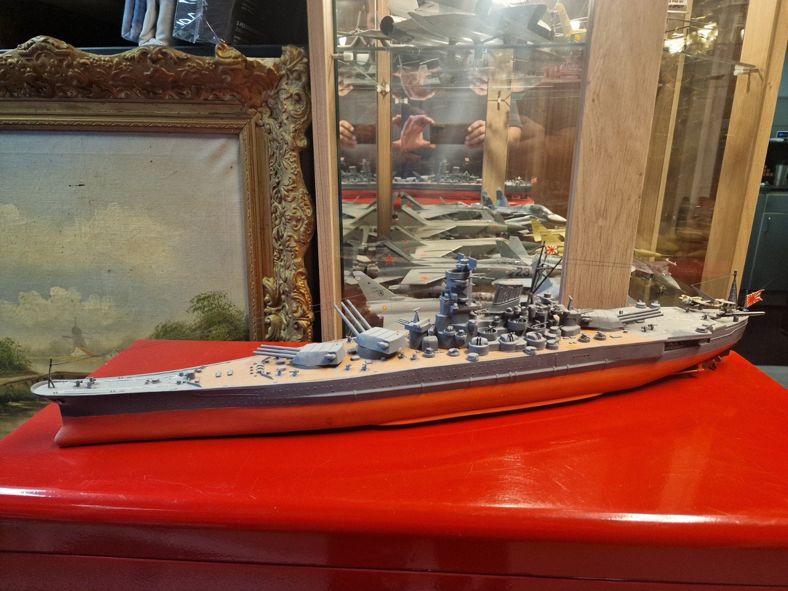 Zelfgebouwd model schip - kunststof, Ophalen, Gebruikt, Overige merken