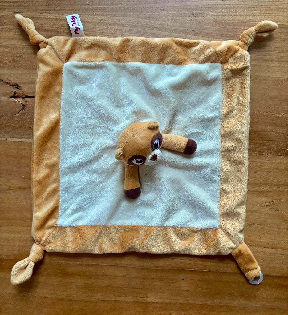 Knuffel/speen doekje stokstaartje (Z.G.A.N), Ophalen of Verzenden, Zo goed als nieuw, Kraamcadeau