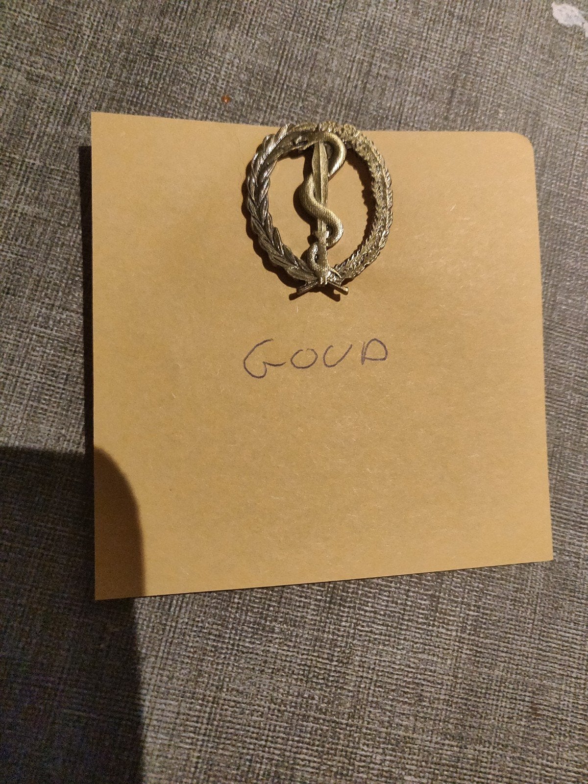 CGN goud, Ophalen of Verzenden, Landmacht, Nederland, Embleem of Badge