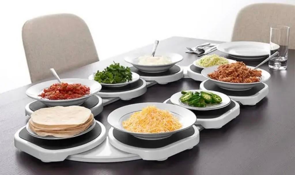 34,95€ Lazy Susan draaiplateau 8 schalen,, Overige materialen, Schaal, Rond, Nieuw