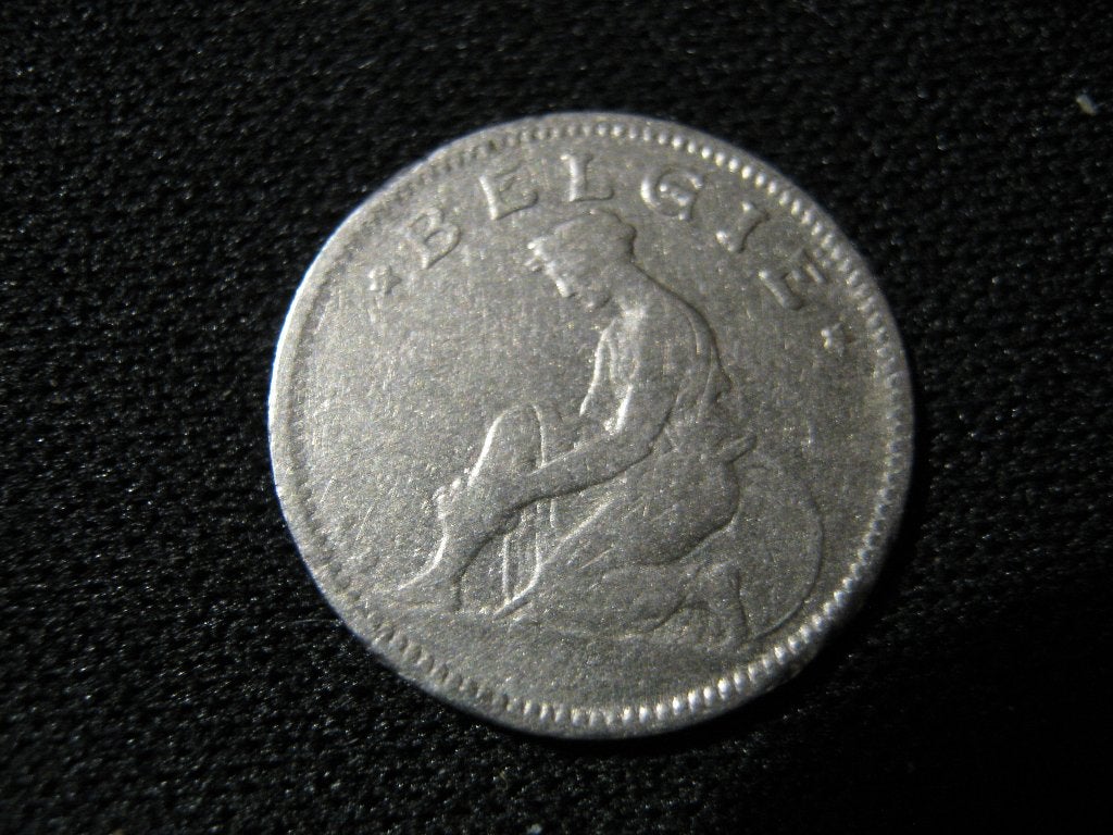 Belgie 50 Centimes 1923, koning Albert I, Vlaams #45, Ophalen of Verzenden, Overig, Losse munt