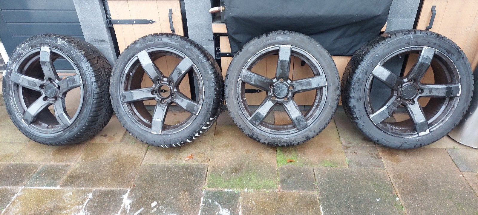 opel insignia Thomason Velgen met Kumho Winterbanden, Ophalen, 18 inch, Banden en Velgen, Winterbanden