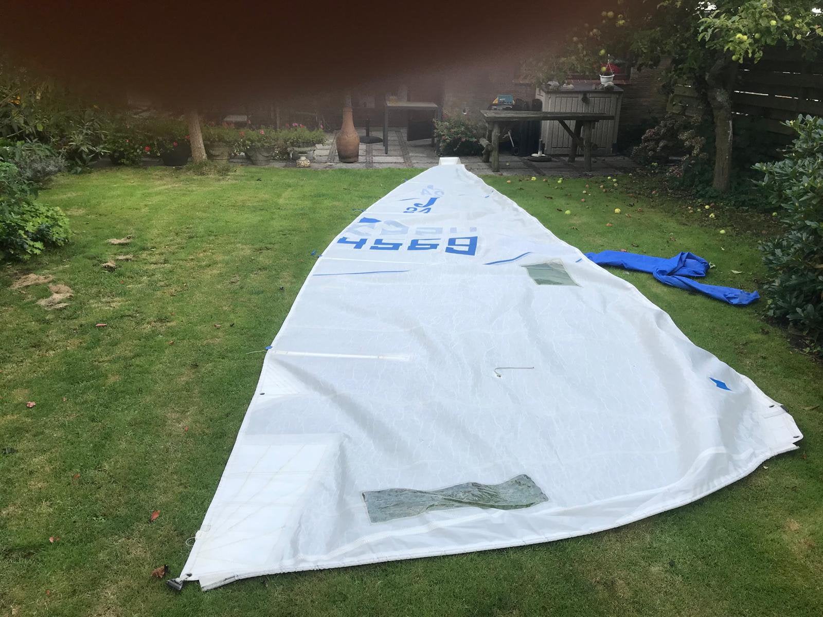 Grootzeil van een J24 zeilboot., Ophalen, 6 meter of meer, Gebruikt, Grootzeil
