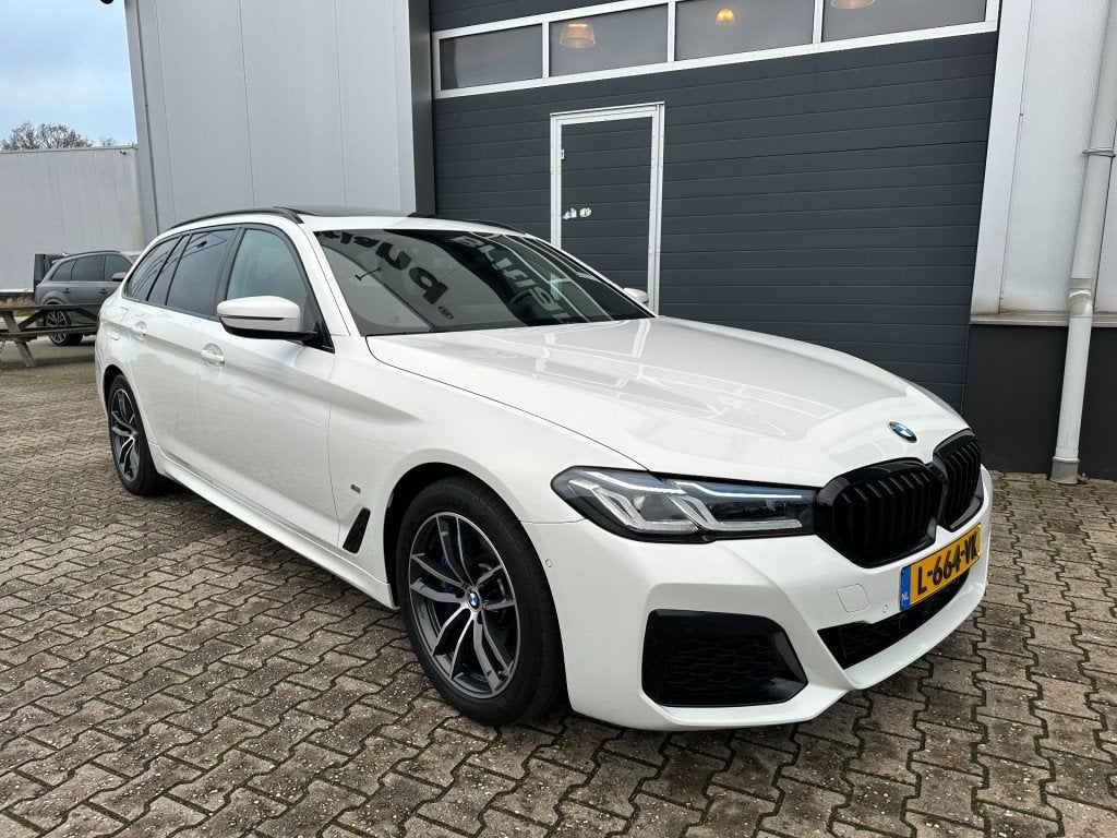 Bmw 5-SERIE 530e M-sport 2021 BTW *Pano *Adaptive *Leer *Las, Auto's, Automaat, 1998 cc, Gebruikt, 4 cilinders