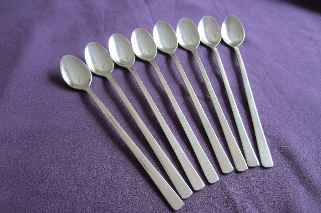 8 sorbetlepel,ijslepel,la machiatto, 19,5cm MONOGRAM 18.10, Ophalen of Verzenden, Zo goed als nieuw, Rvs of Chroom, Los bestek