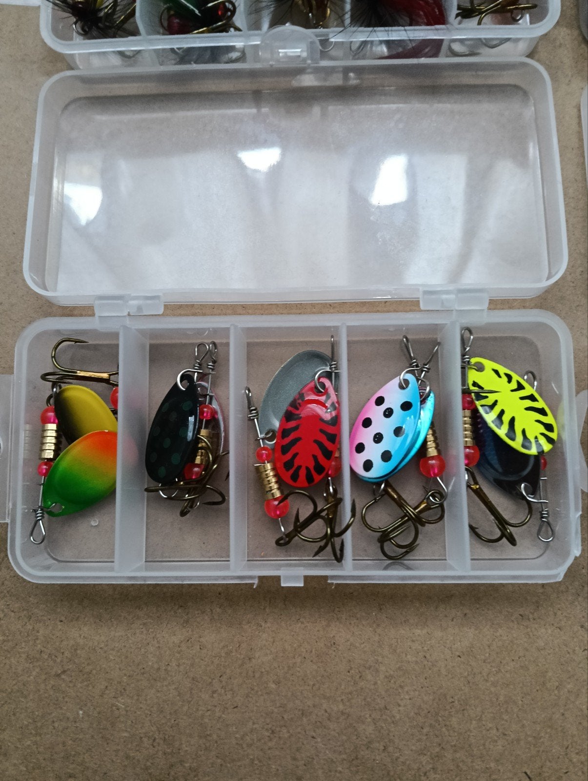 10 stuks spinners 3 gram diverse kleuren voor roofvissen, Verzenden, Nieuw, Haak