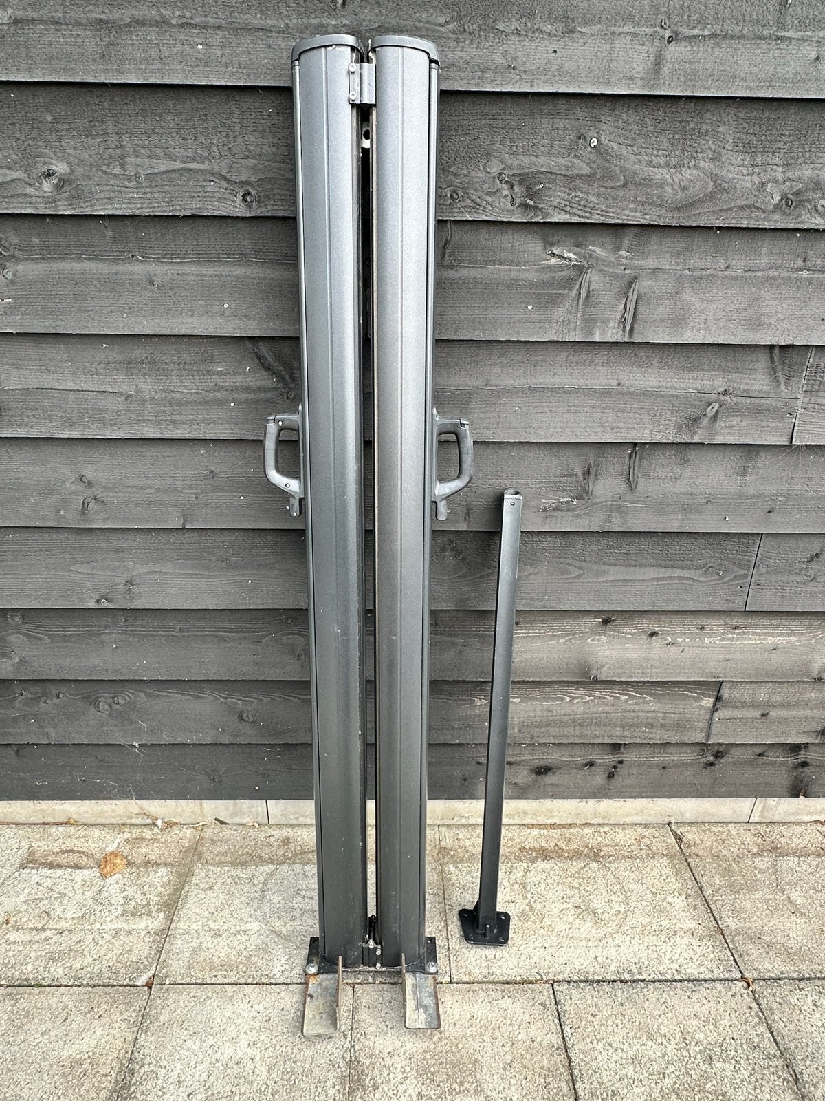 Windscherm 3 meter - 2 schermen, complete set, Tuin en Terras, Ophalen, Gebruikt