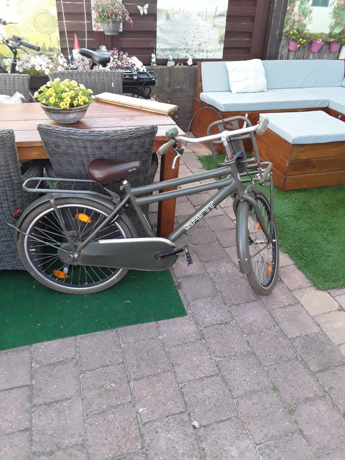 Jongens fiets, Fietsen en Brommers, Fietsaccessoires | Aanhangers en Karren, Ophalen of Verzenden, Gebruikt, Kinderkar