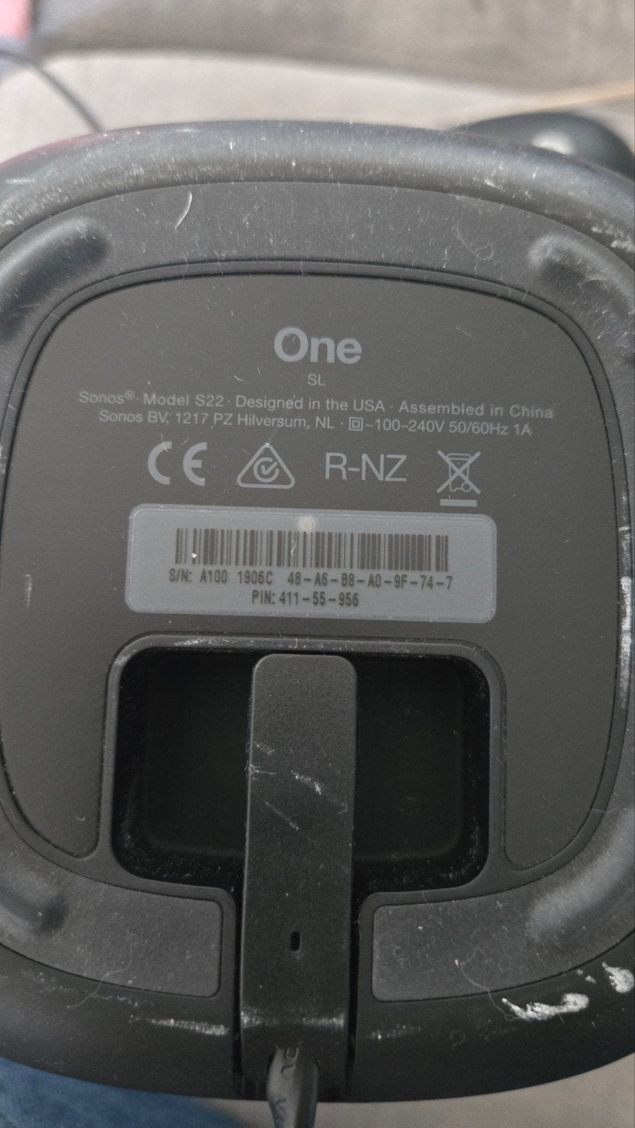 Sonos One SL - Slimme speaker - Zwart