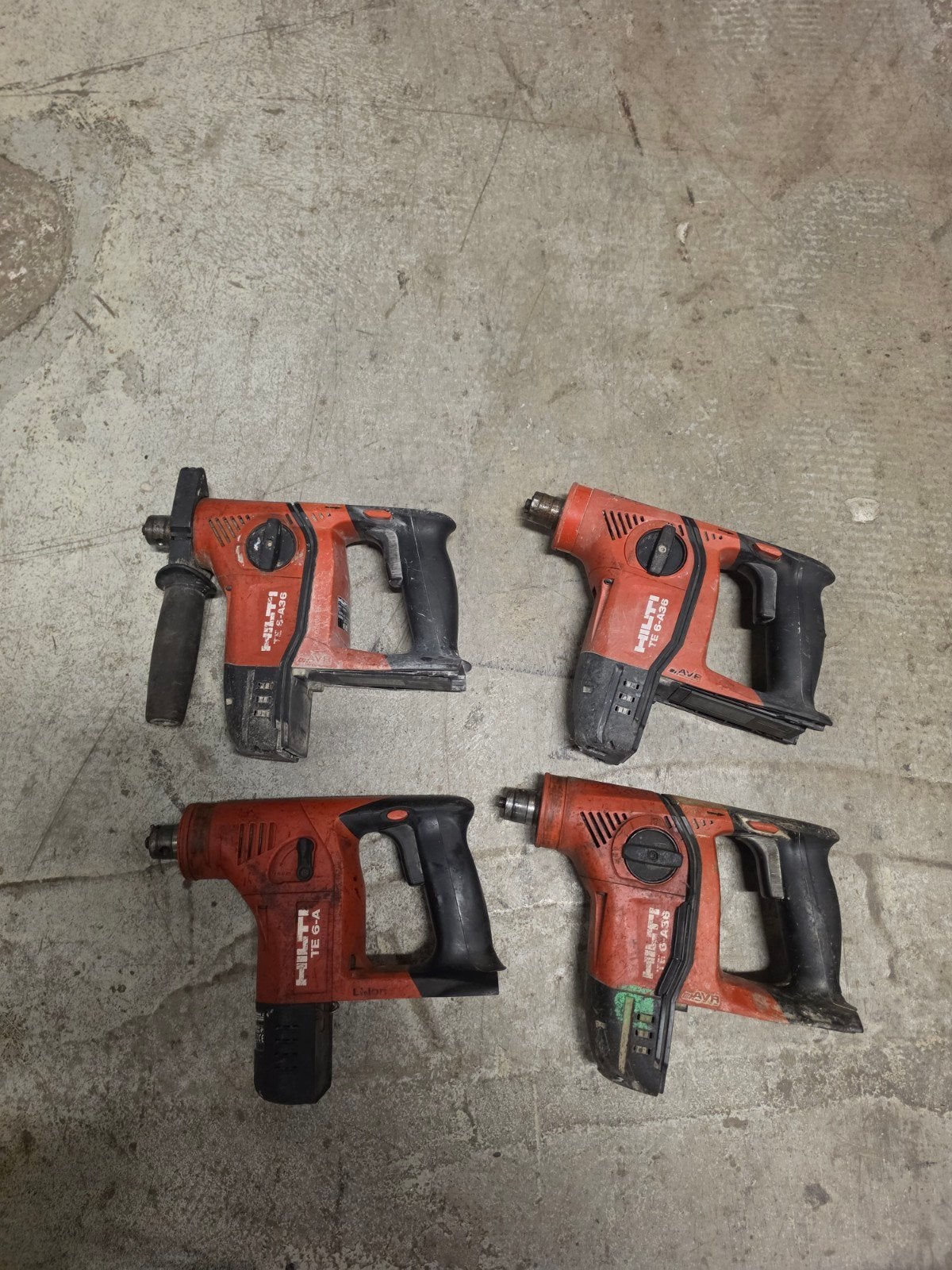 4x Hilti TE 6-A36 accu boormachine body, Ophalen of Verzenden, Gebruikt, Boormachine