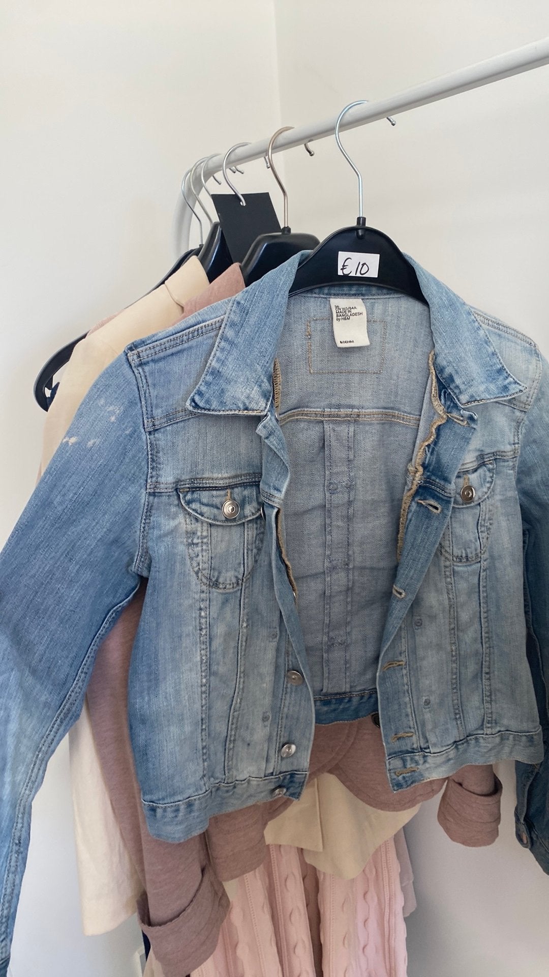 Spijkerjasje H&M mt 36, Ophalen of Verzenden, Zo goed als nieuw, Maat 36 (S), Blauw