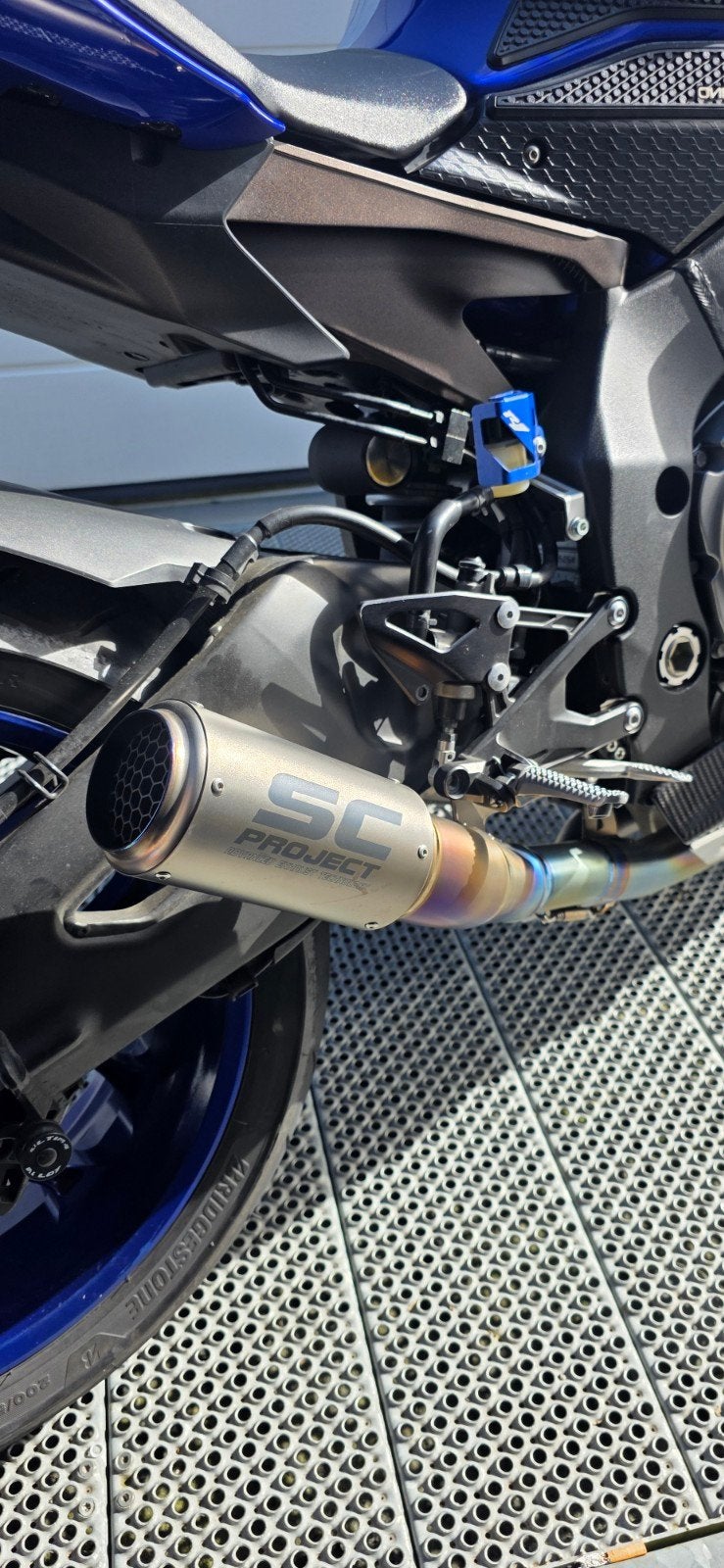Yamaha R1 2015- 2024 SC CR-T titanium uitlaat, Ophalen, Gebruikt