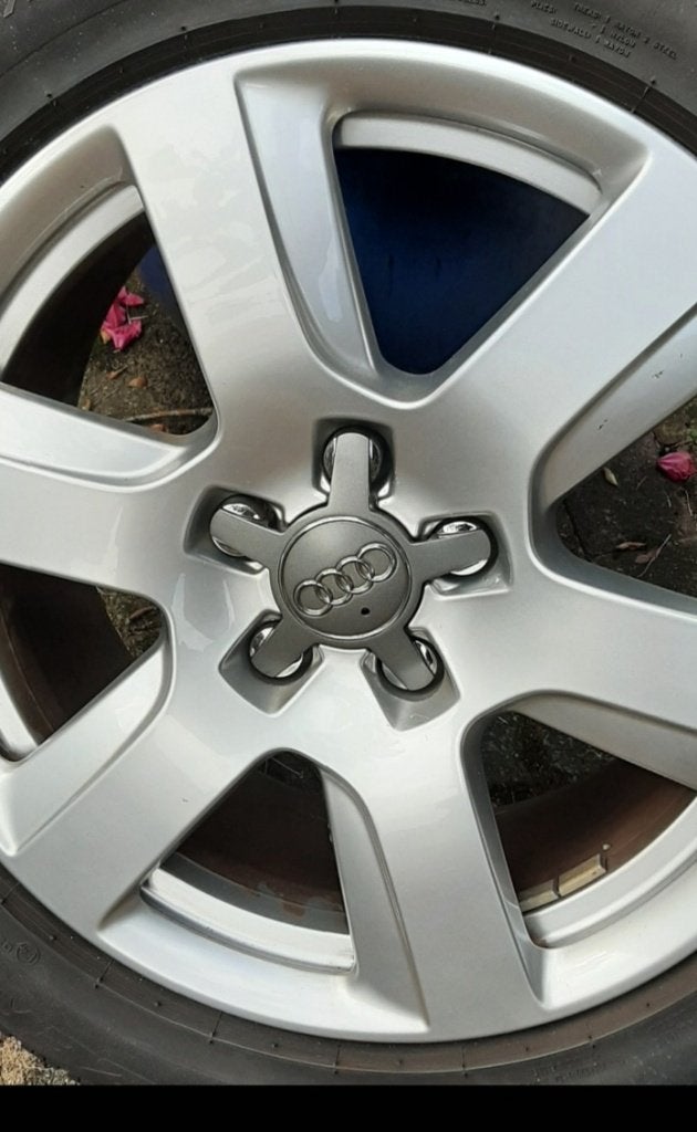 Audi  velgen A6, A4 steek 5x112 met gebruikte banden, Ophalen