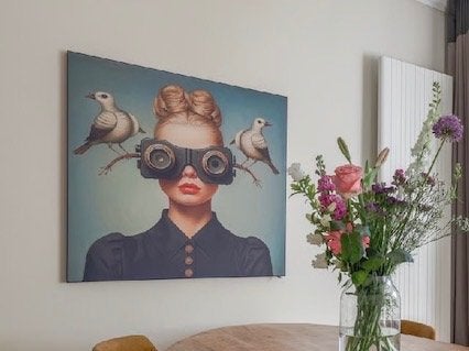 Murale Wall-Art - Mirjam Duizendstra -, Ophalen, Zo goed als nieuw, Schilderij, 75 tot 100 cm