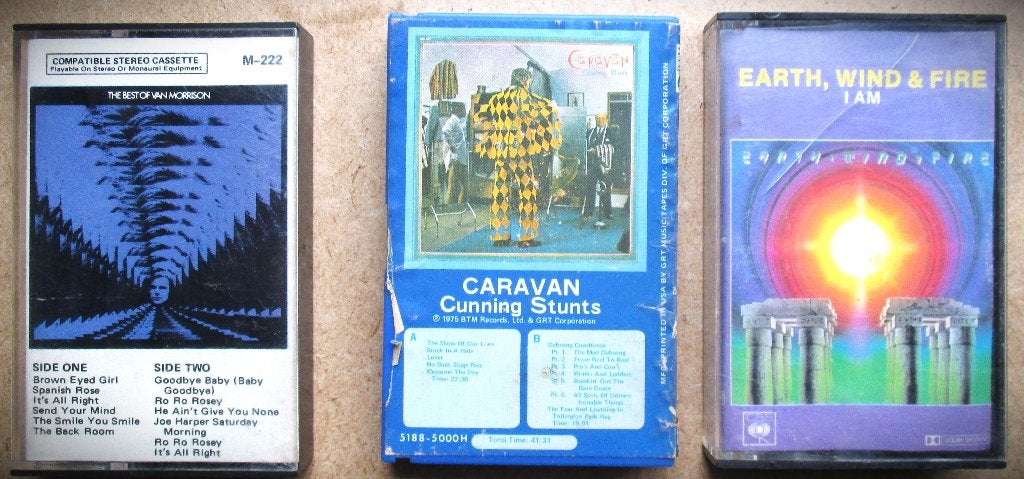 Earth Wind Fire~Caravan Cunning Stunts Van Morrison~Cassette, Gebruikt, 2 t/m 25 bandjes, Ophalen of Verzenden, Origineel