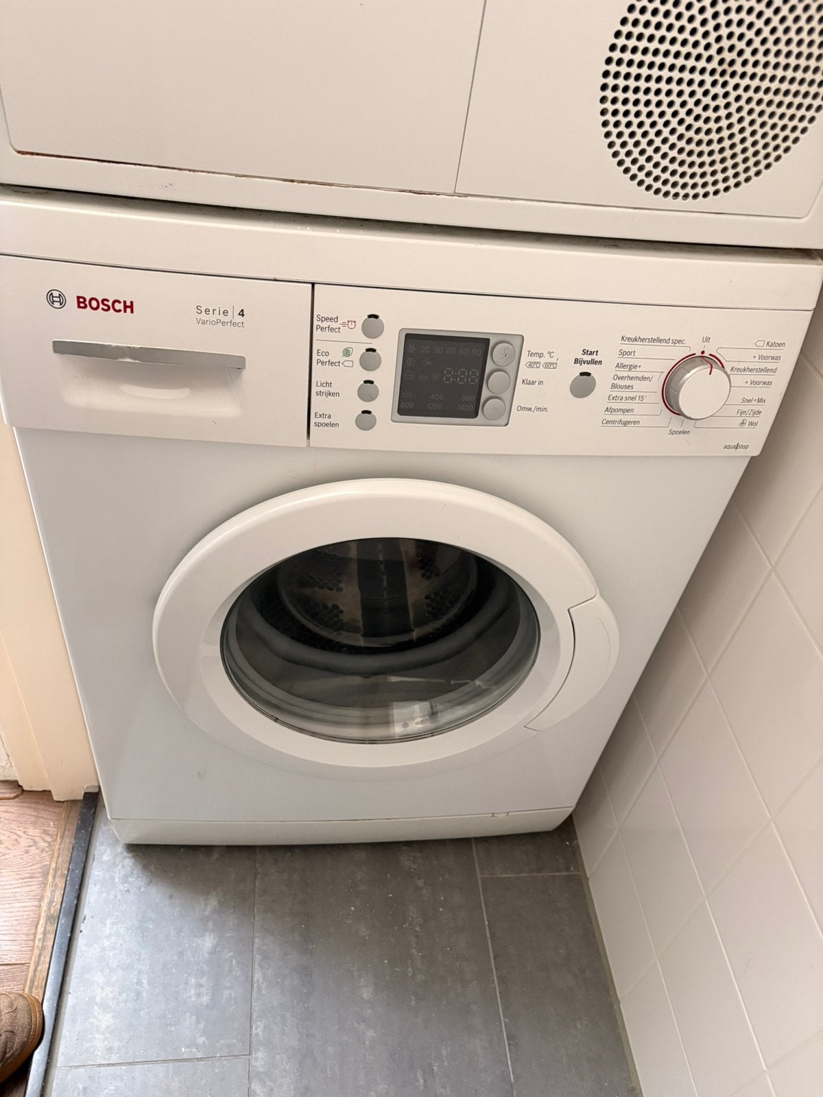 Wasmachine Bosch serie 4 varioperfect, Ophalen, Gebruikt, Minder dan 85 cm, 1200 tot 1600 toeren