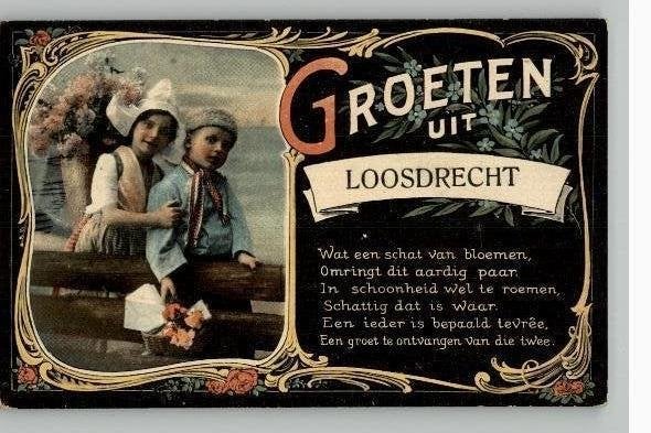 Groete uit Loosdrecht met gedicht st 1915