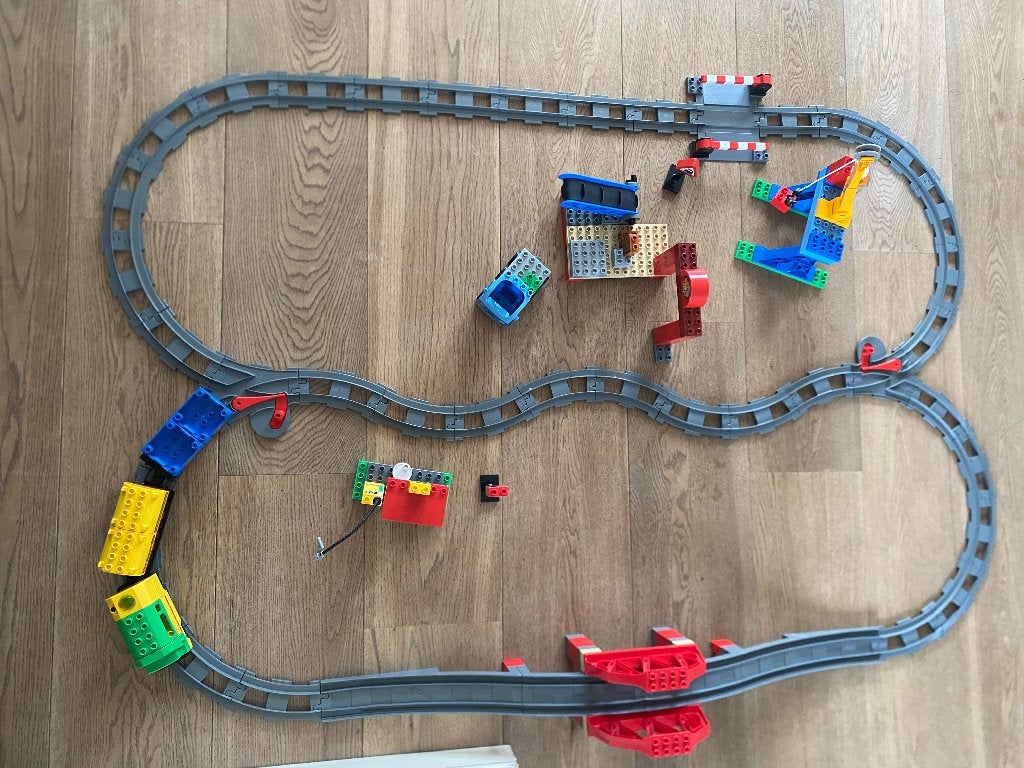 Duplo trein + uitbreiding rails, Gebruikt, Overige thema's, Ophalen of Verzenden, Duplo