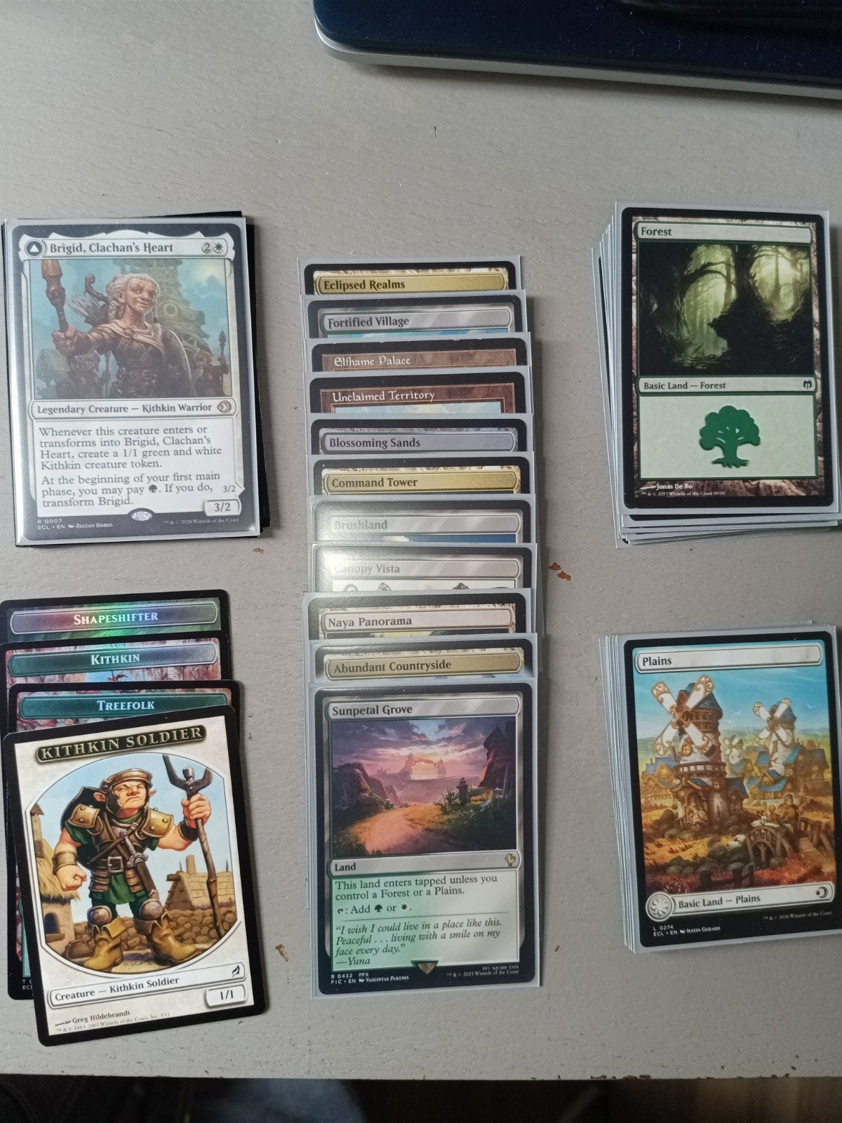 Kithkin commander deck, Ophalen of Verzenden, Zo goed als nieuw, Speeldeck