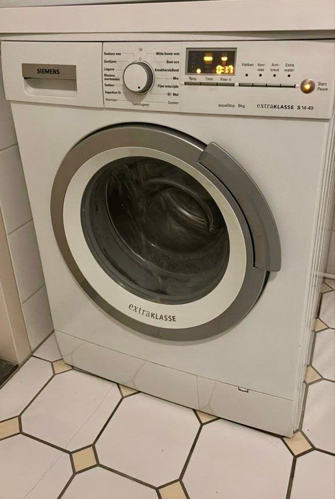 Siemens Extraklasse S14-49 Wasmachine - 8kg AquaStop, Ophalen, 1200 tot 1600 toeren, Gebruikt, 8 tot 10 kg