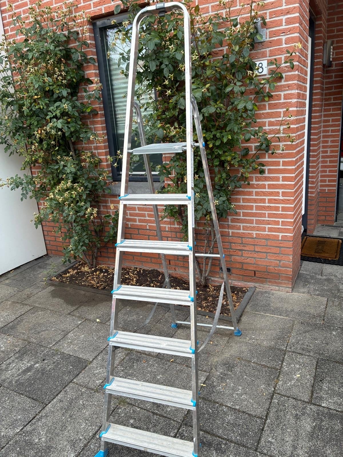 Huishoudtrap - 7 treden - Goede staat, Ophalen, Gebruikt, Trap, 2 tot 4 meter