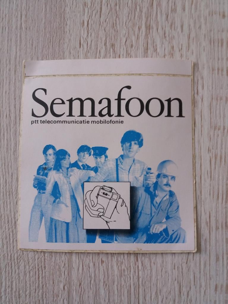 sticker Semafoon ptt telecommunicatie mobilofonie, Verzamelen, Ophalen of Verzenden, Zo goed als nieuw, Bedrijf of Vereniging