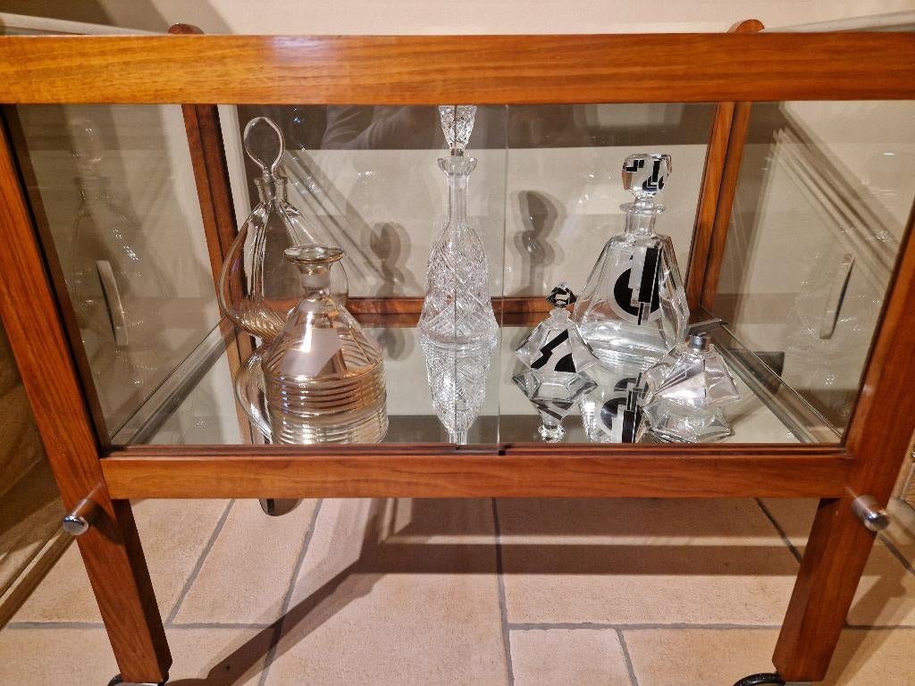 Art Deco chromen serveerwagen, jaren 1930, Ophalen of Verzenden