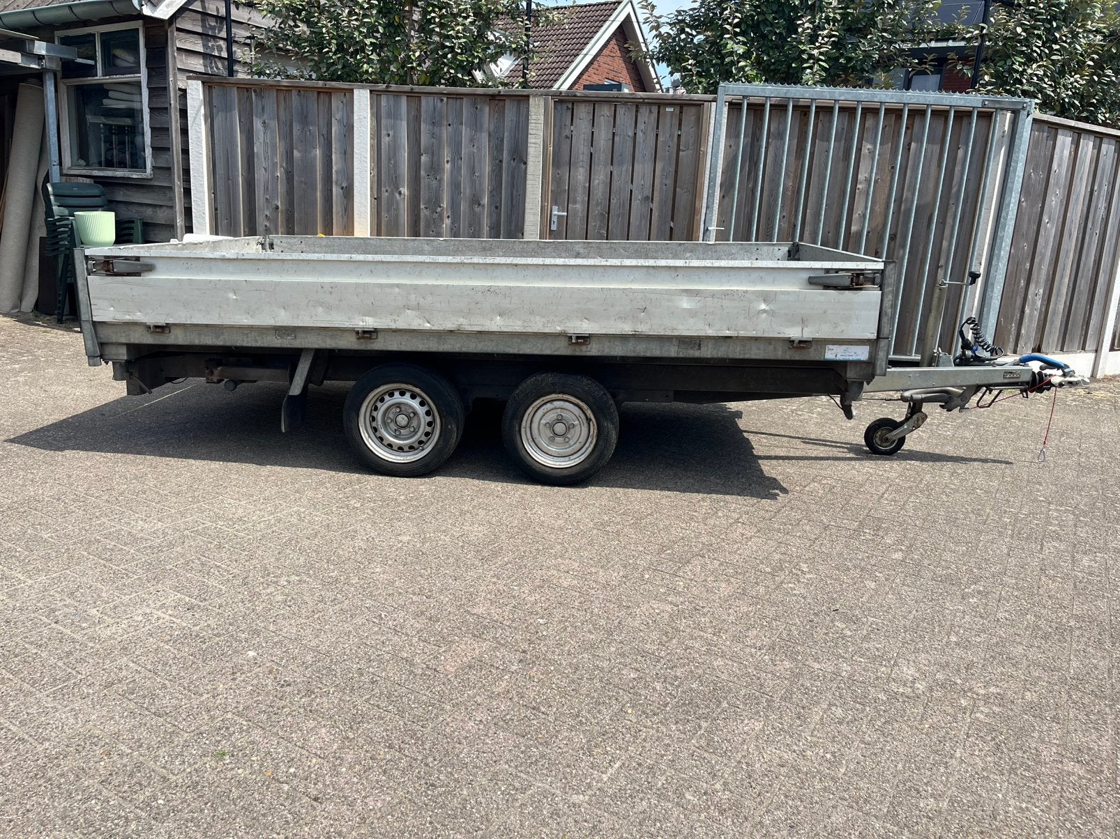 Henra 3 zijdige kipper KP3-27 2700kg 330 x 185 cm, Auto diversen, Aanhangers en Bagagewagens, Ophalen, Gebruikt