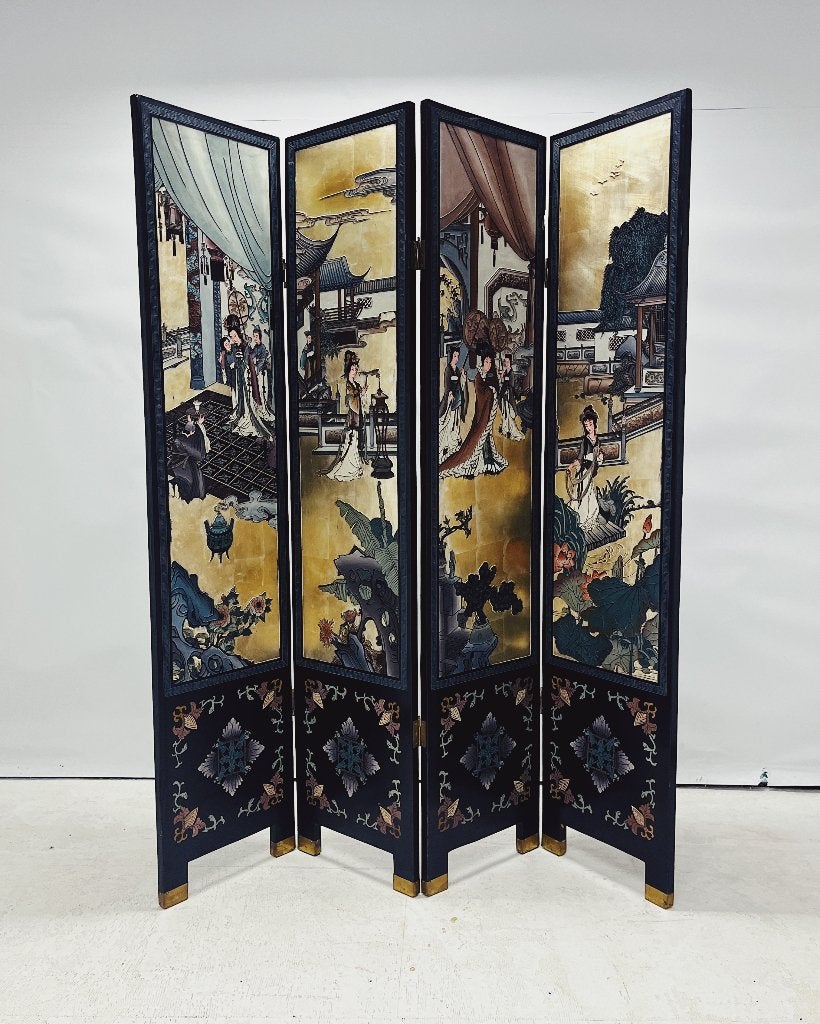 Vintage Kamerscherm Chinees, Huis en Inrichting, Woonaccessoires | Kamerschermen, Gebruikt, Ophalen