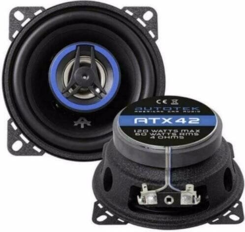 AutoTek ATX42 tweeweg coax-luidsprekers 10cm, ., Nieuw, Ophalen of Verzenden, .