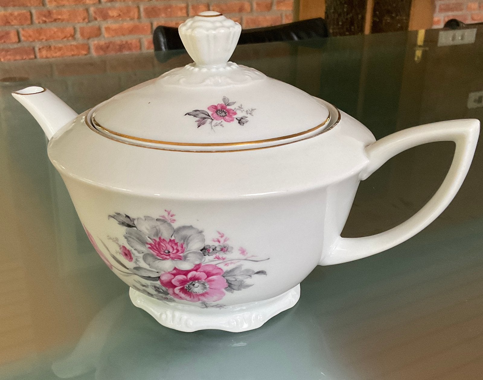 Theepot Rudolf Kämpf Grünlas RGK Czechoslovakia Porcelain, Ophalen of Verzenden