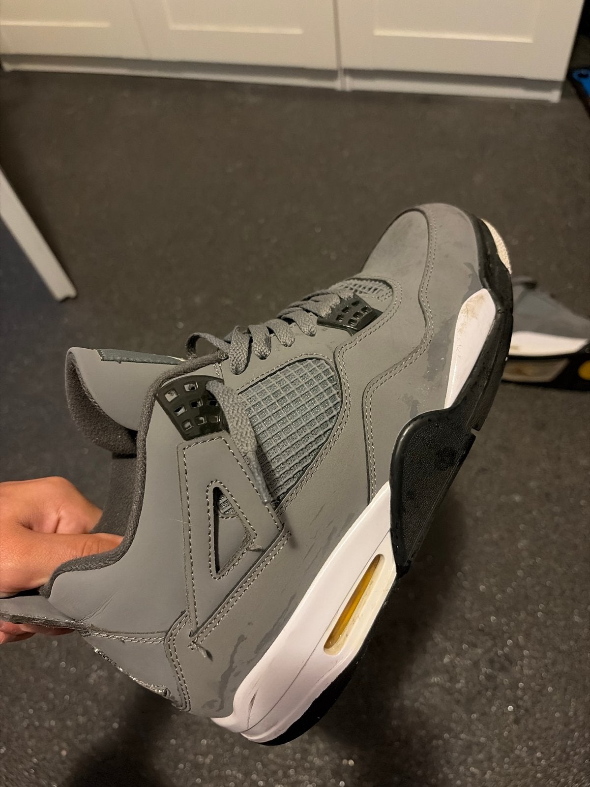 Jordan 4 Retro Cool Grey Sneakers - Maat 42.5, Ophalen of Verzenden, Gedragen, Overige kleuren, Sneakers of Gympen