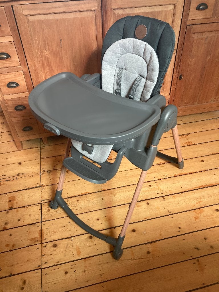 Maxi Cosi Minla Eetstoel, Kinderen en Baby's, Kinderstoelen, Ophalen, Zo goed als nieuw, Meegroeistoel, Gordel(s)