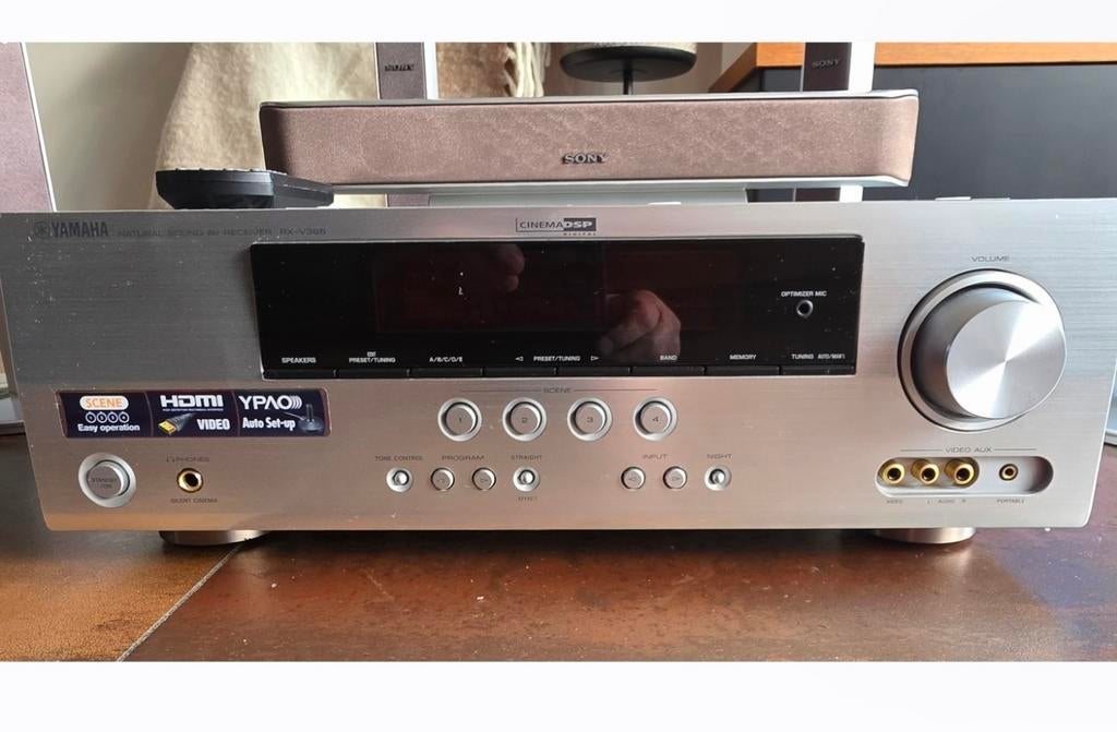 Yamaha RX-V365 Home Cinema Set met Sony Speakers, Audio, Tv en Foto, Home Cinema-sets, 70 watt of meer, Ophalen of Verzenden, Zo goed als nieuw