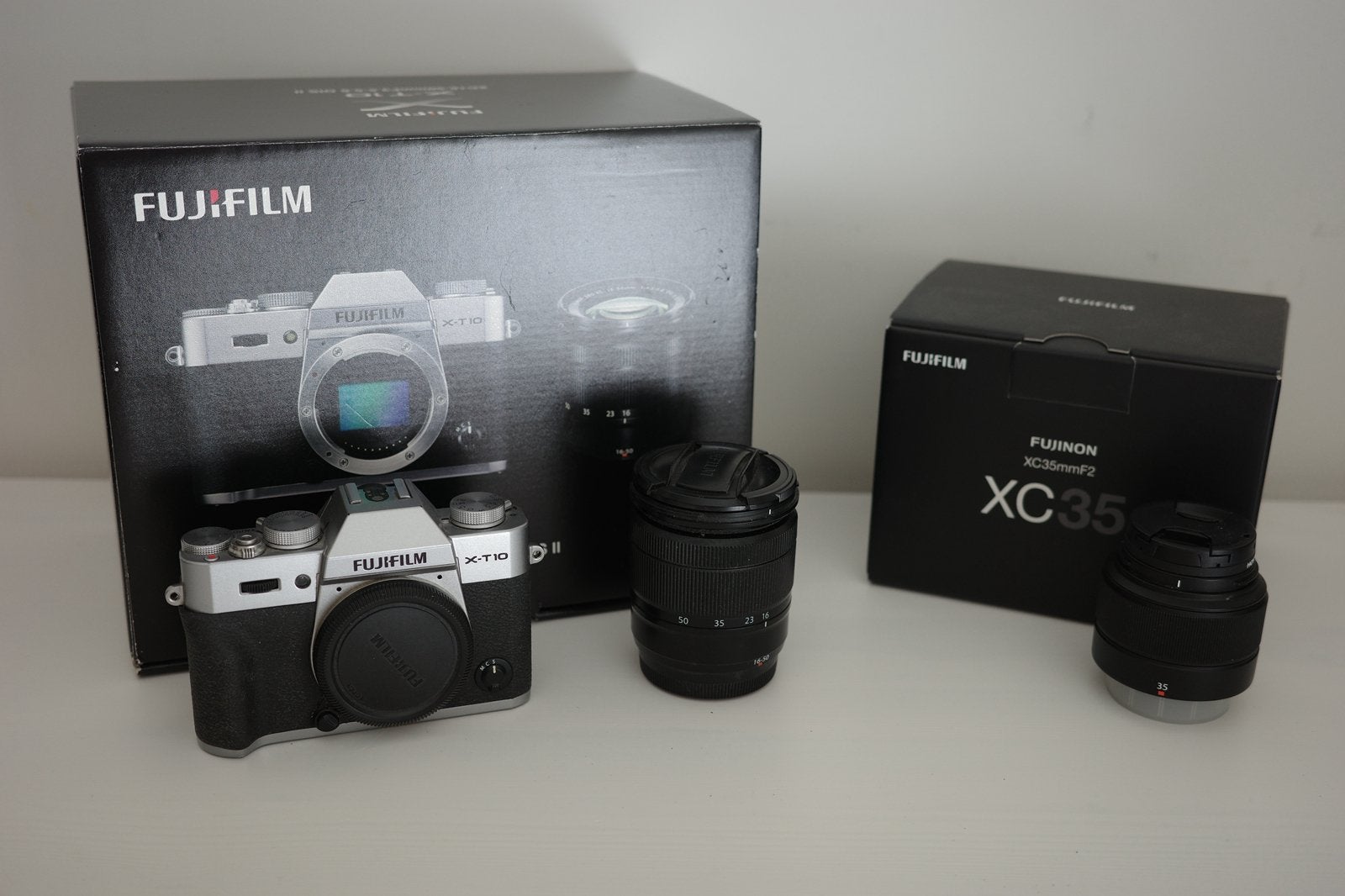 Fujifilm X-T10 + XC16-50mmF3.5-5.6 OIS II + XC35mmF2, Audio, Tv en Foto, Ophalen, Kantelbaar/draaibaar scherm, Systeemcamera, Geen optische zoom