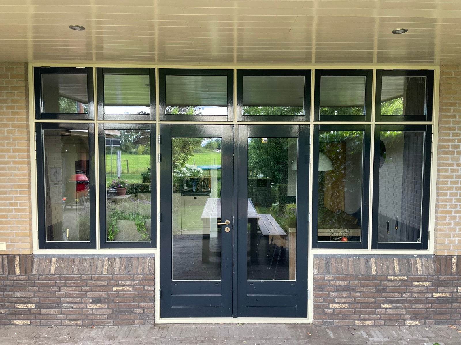 Meranti kozijn met HR+ beglazing uit 2006, Ophalen, Gebruikt, Buitendeur, Hout