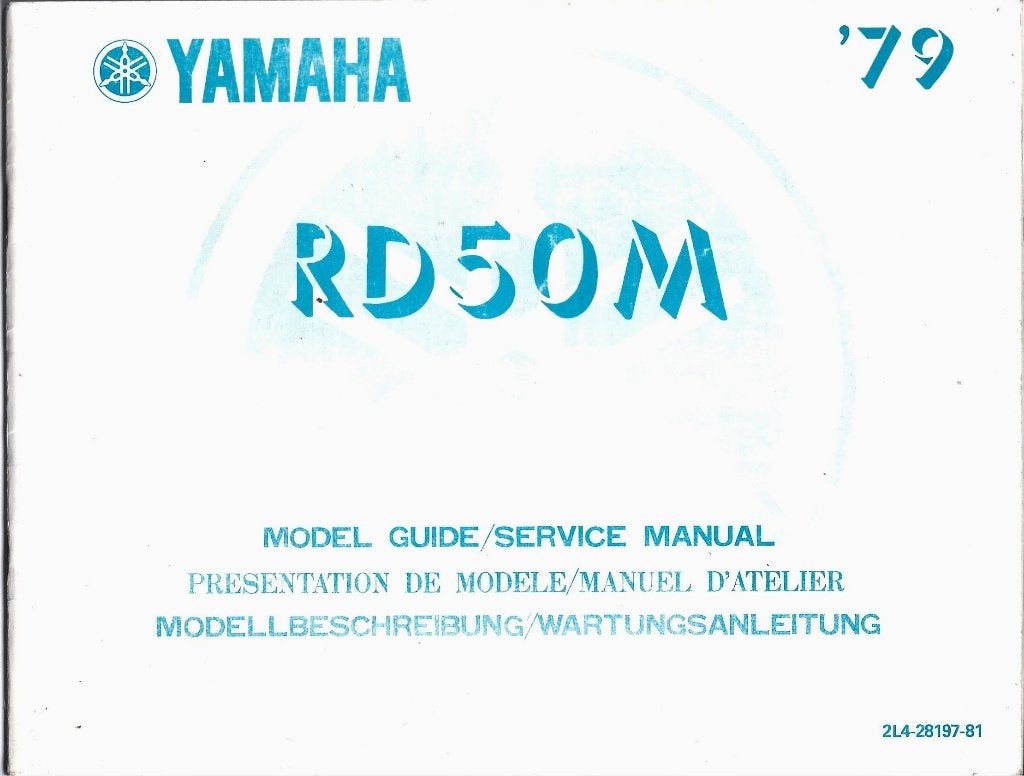 Yamaha RD50 M model guide 1979 (2458z), Verzenden, Zo goed als nieuw