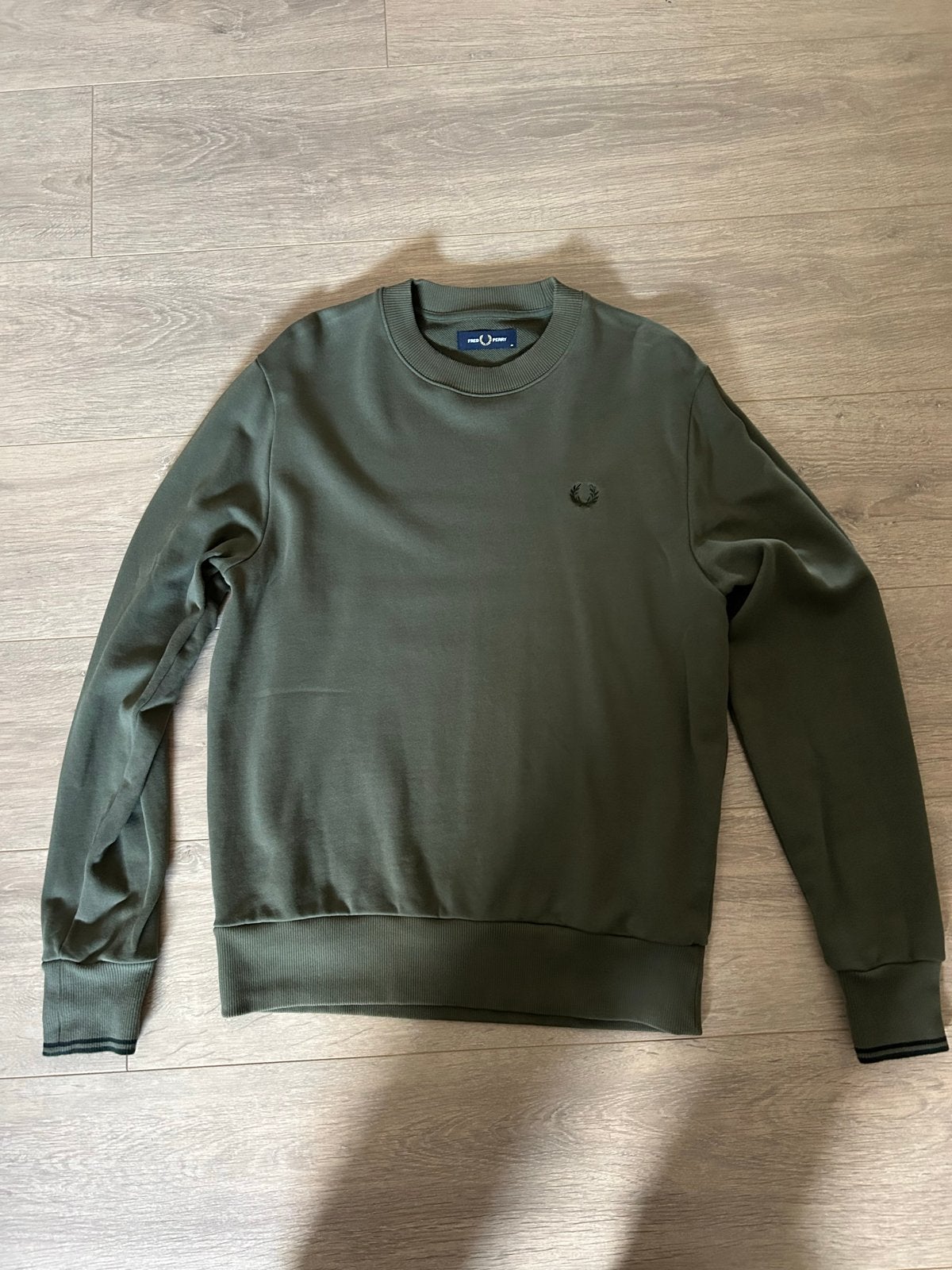 Fred Perry trui, Ophalen of Verzenden, Zo goed als nieuw, Maat 48/50 (M), Groen