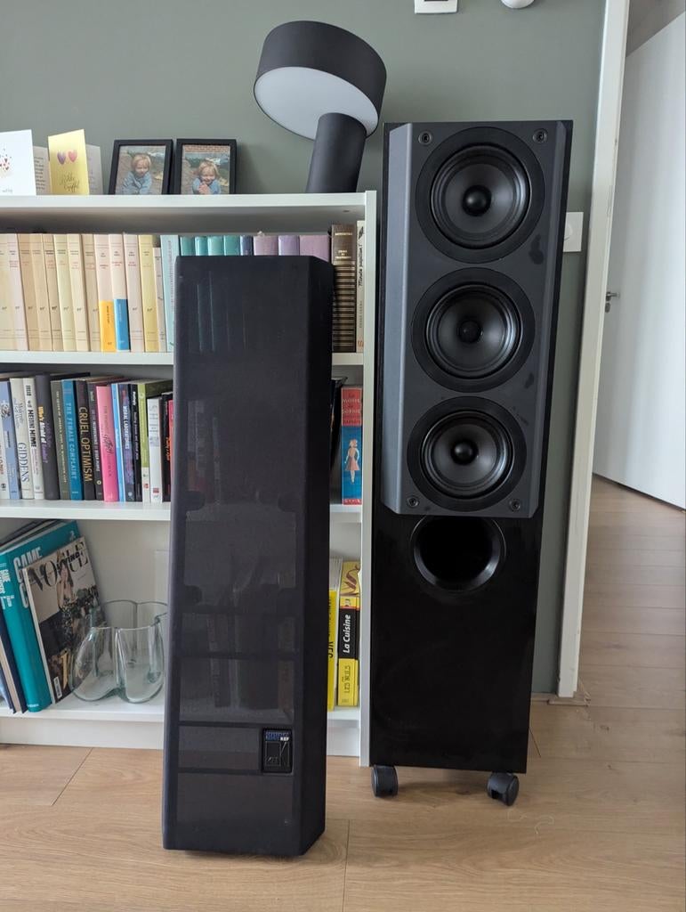 Kef 105/3 Reference Speakers (2 stuks) - Hifi Klassieker, Audio, Tv en Foto, Gebruikt, 120 watt of meer, Front, Rear of Stereo speakers