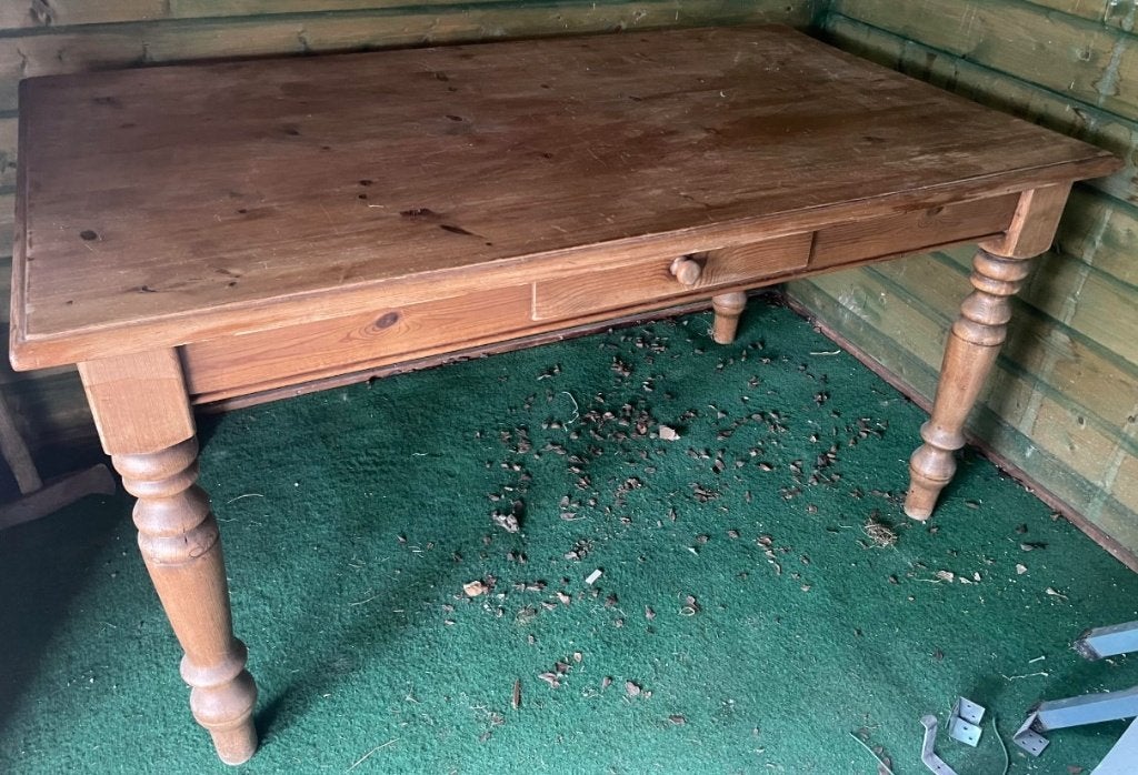 authentieke grenen eettafel, boerentafel, Ophalen, Gebruikt, 100 tot 150 cm, 50 tot 100 cm